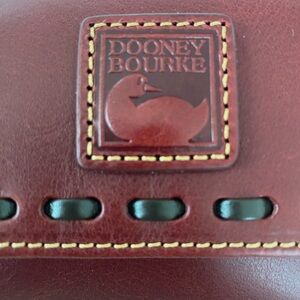 Beautiful NWT Bordeaux Dooney Florentine Continental Clutch